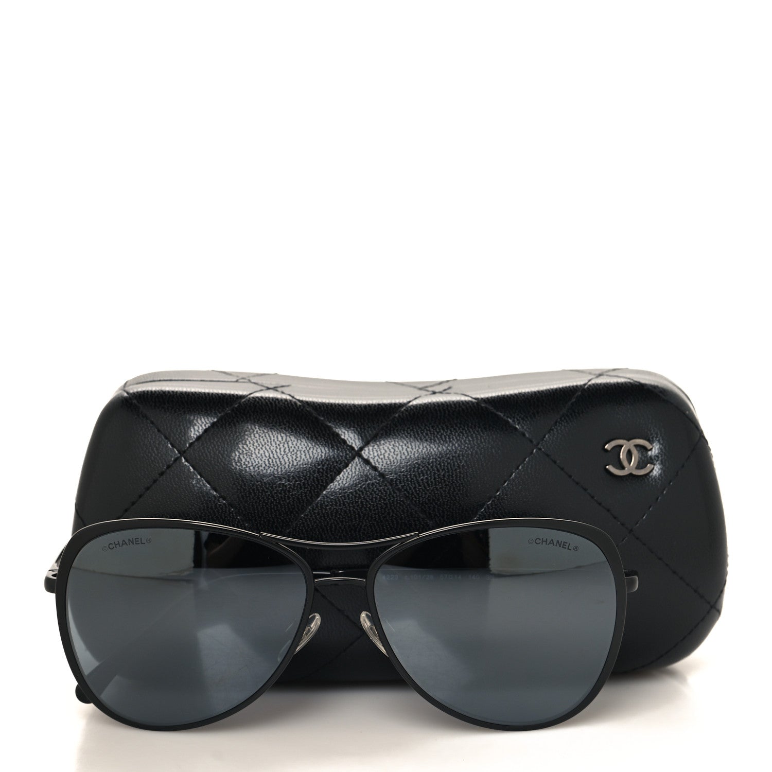 Chanel Pilot Summer Aviator Sunglasses 4223 Black 7 of 7