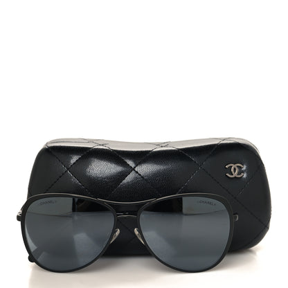Chanel Pilot Summer Aviator Sunglasses 4223 Black 7 of 7
