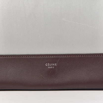 Celine Shiny Smooth Calfskin Medium Frame Shoulder Bag Burgundy Pearl Blue 14 of 14