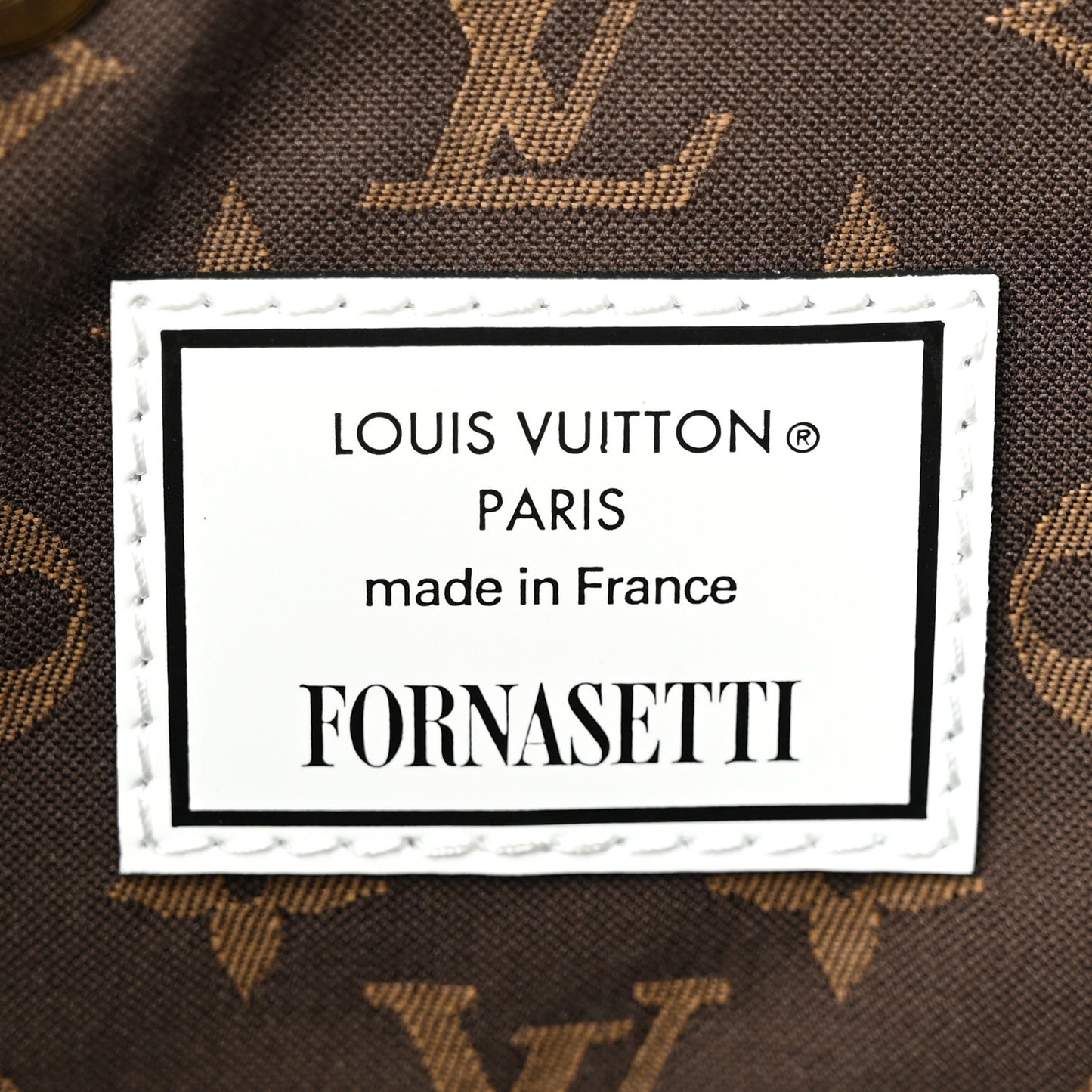 X FORNASETTI Calfskin Architettura Noe MM Black White