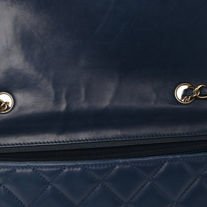 Chanel Lambskin Quilted Jumbo Single Flap Light Blue 14 of 15