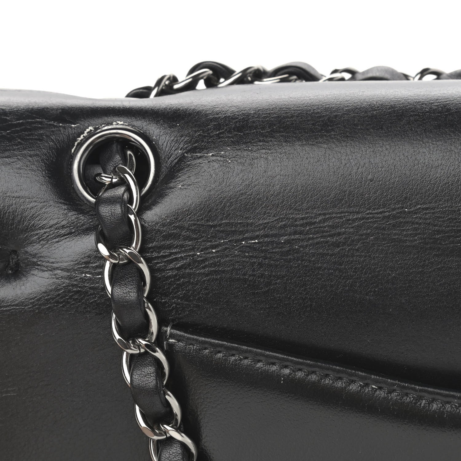 Chanel Calfskin Medium Classic Pure Double Flap Black 18 of 19