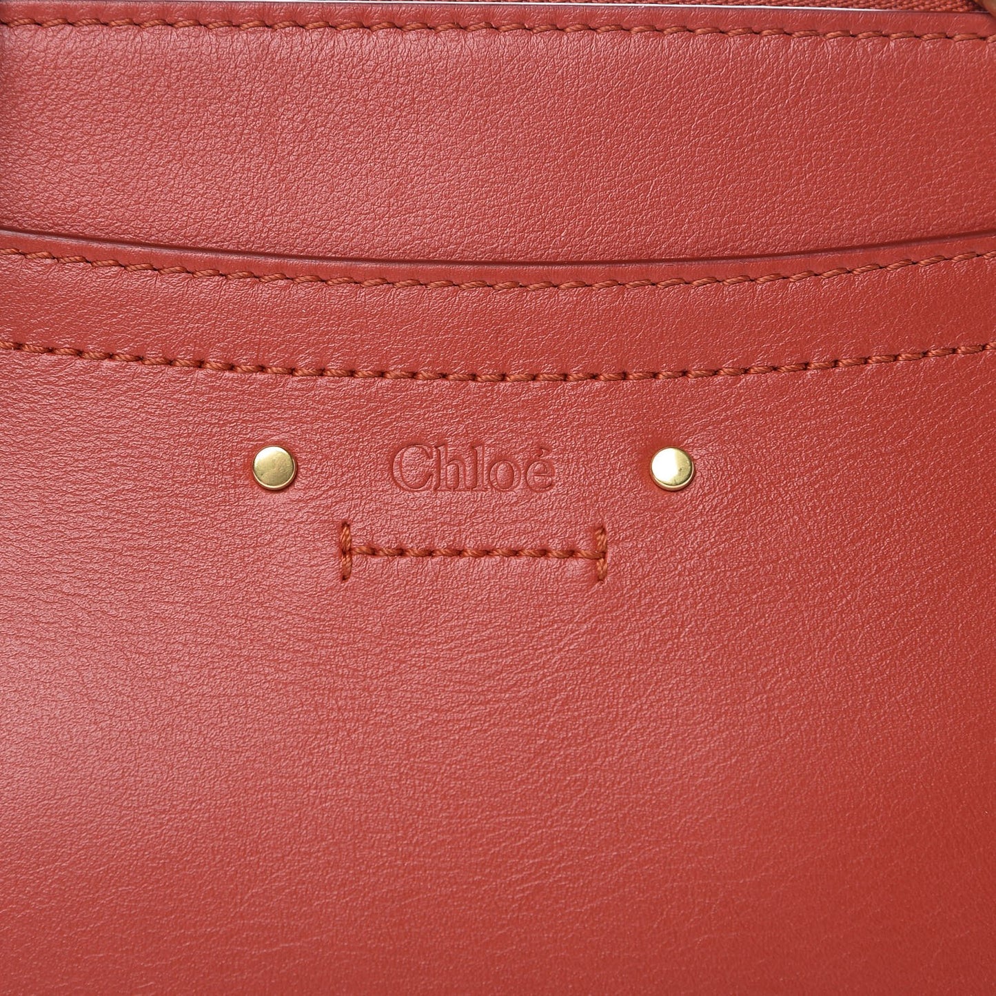 Calfskin Suede Mini Roy Bag Earthy Red