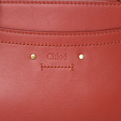Chloe Calfskin Suede Mini Roy Bag Earthy Red 9 of 10