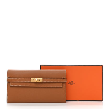 Hermes Epsom Kelly Longue Wallet Gold 7 of 7