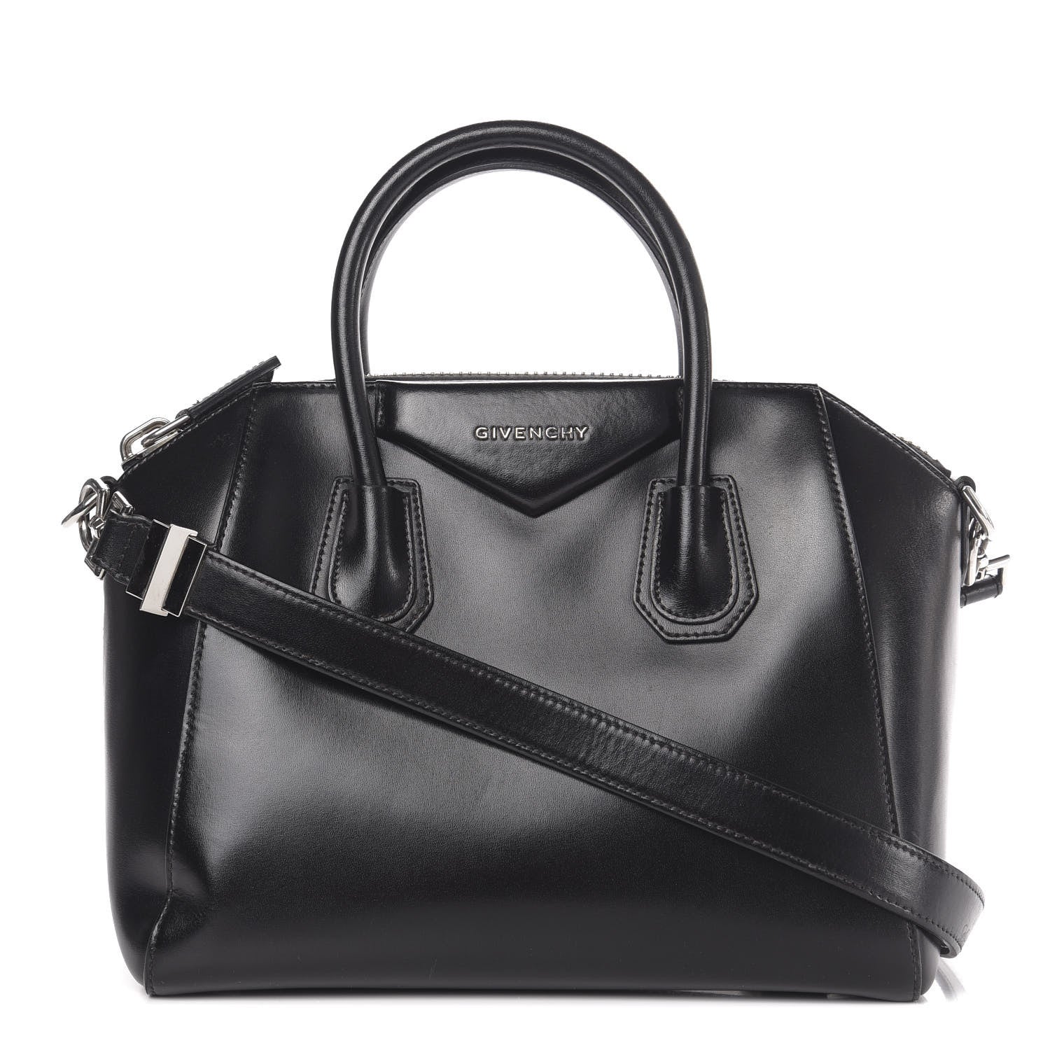 Givenchy Shiny Lord Calfskin Small Antigona Black 1 of 19