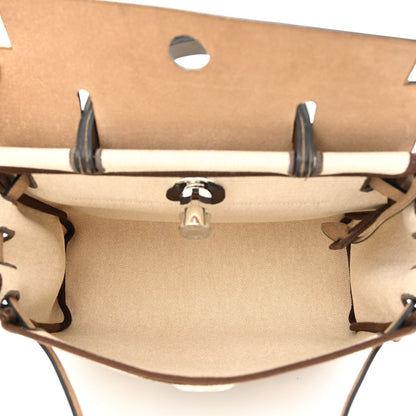 Hermes H Plume Canvas Vache Hunter Circuit 24 Herbag Zip Retourne 31 Ebene Ecru 6 of 13