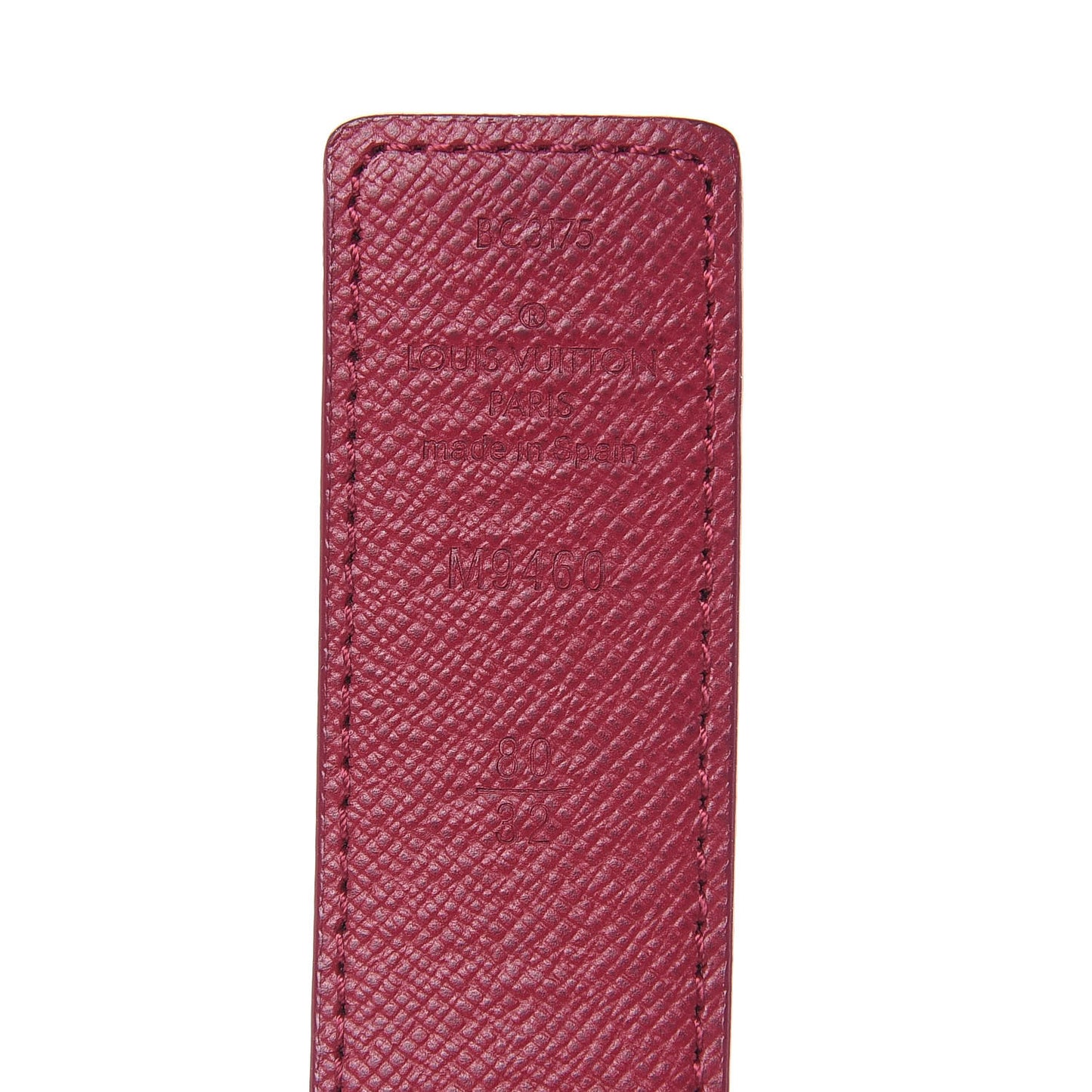 Monogram Calfskin 30mm LV Initiales Reversible Belt 80 32 Fuchsia