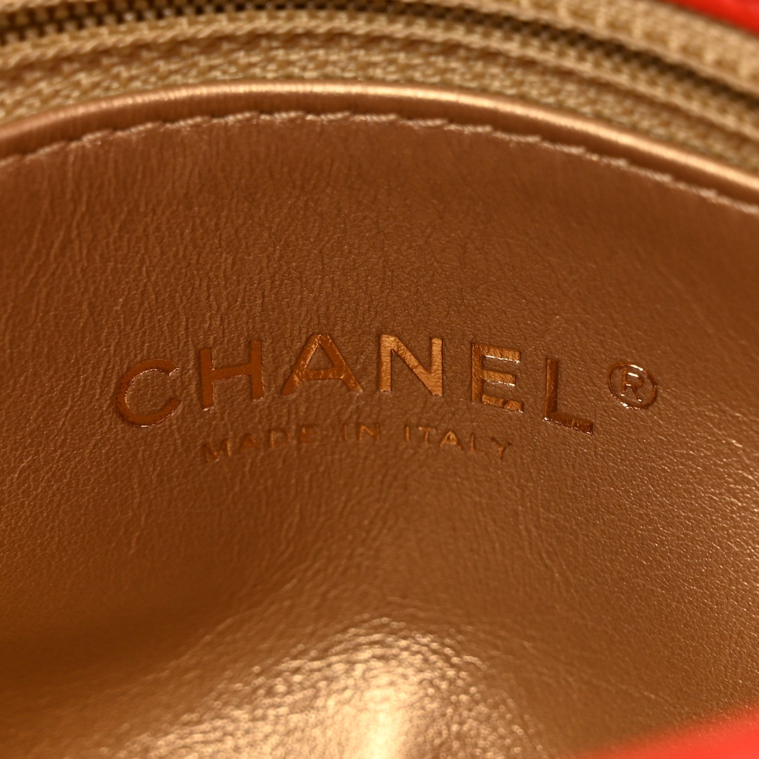 Chanel Lambskin Quilted Medium Trendy Spirit Top Handle Bag Orange 7 of 17