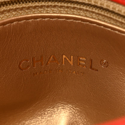 Chanel Lambskin Quilted Medium Trendy Spirit Top Handle Bag Orange 7 of 17