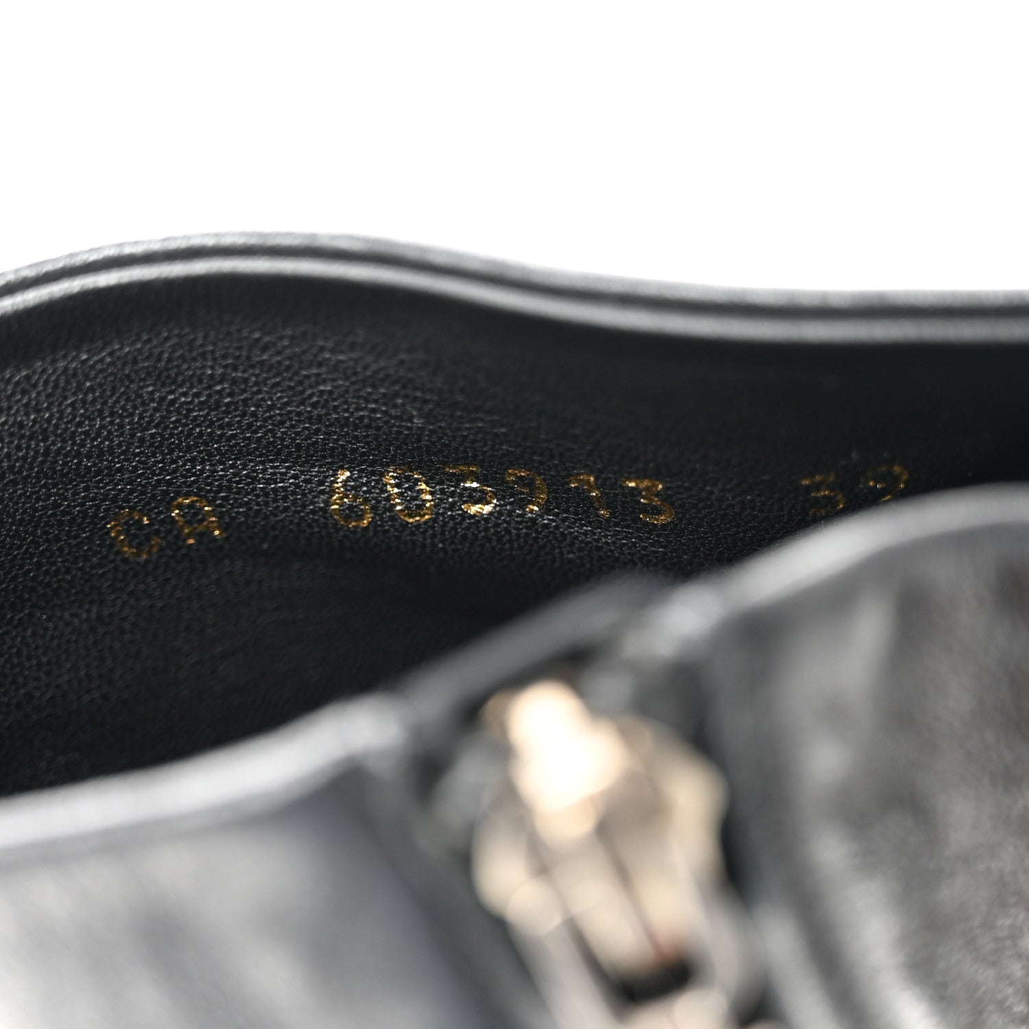 Saint Laurent Santiago Russo Kate 85 Zip Bootie 39 Black 8 of 8