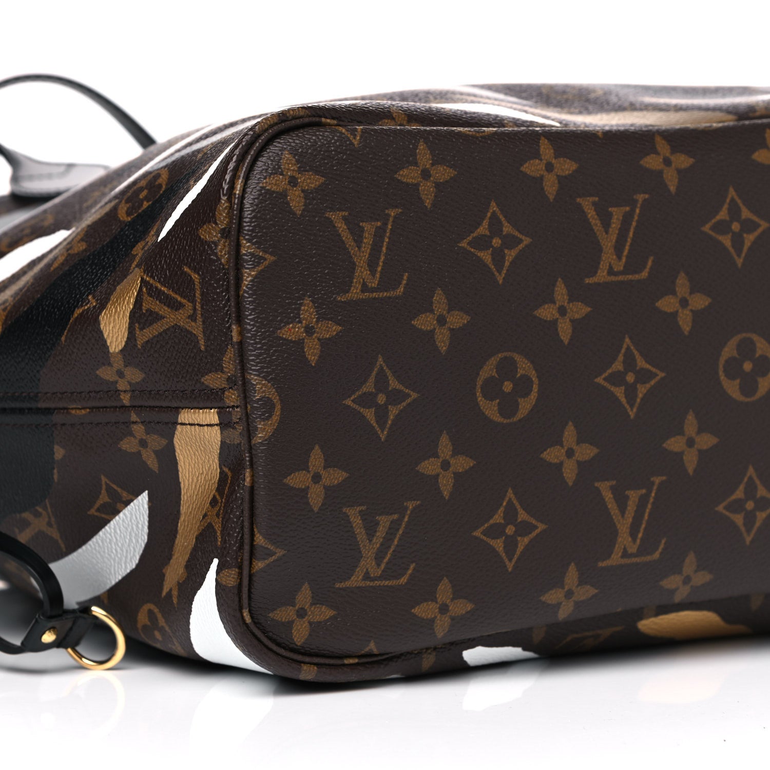 Louis Vuitton X LOL Monogram Neverfull MM Gold Silver 9 of 10