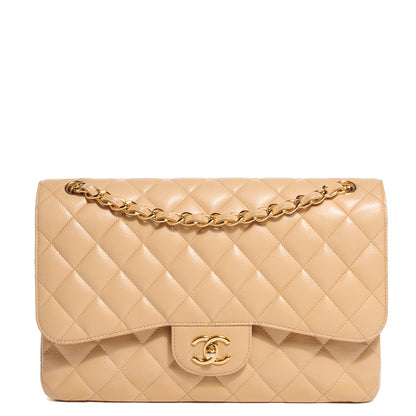 Chanel Caviar Quilted Jumbo Double Flap Beige Clair 1 of 8