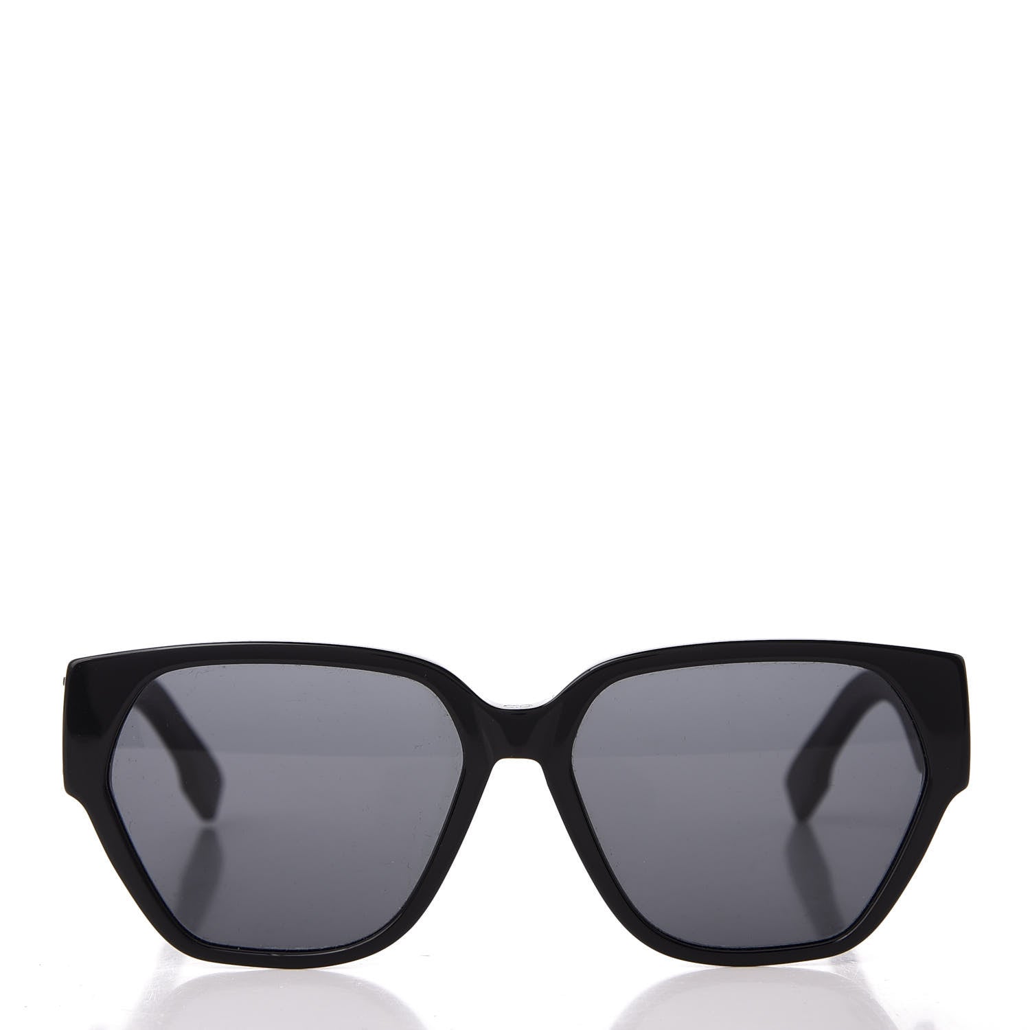 Christian Dior Acetate Square DiorID1 Sunglasses Black 2 of 11