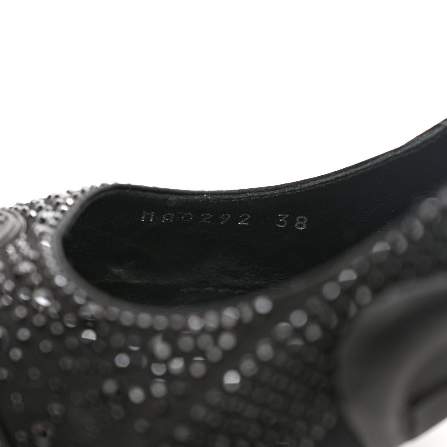 Satin Embellished Archlight Slingback Pumps 38 Black