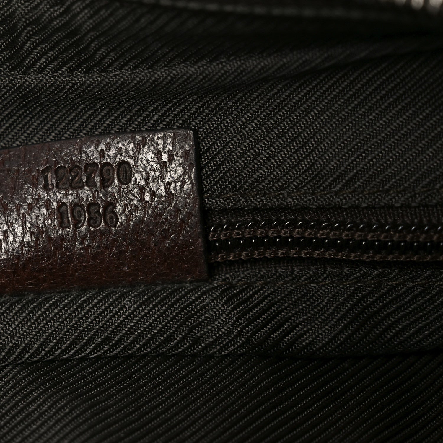 Gucci Monogram Medium Half Moon Hobo Dark Brown 7 of 10