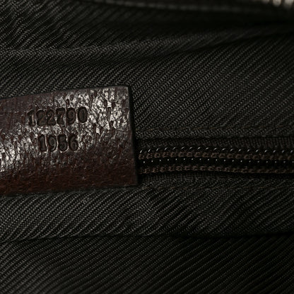 Gucci Monogram Medium Half Moon Hobo Dark Brown 7 of 10