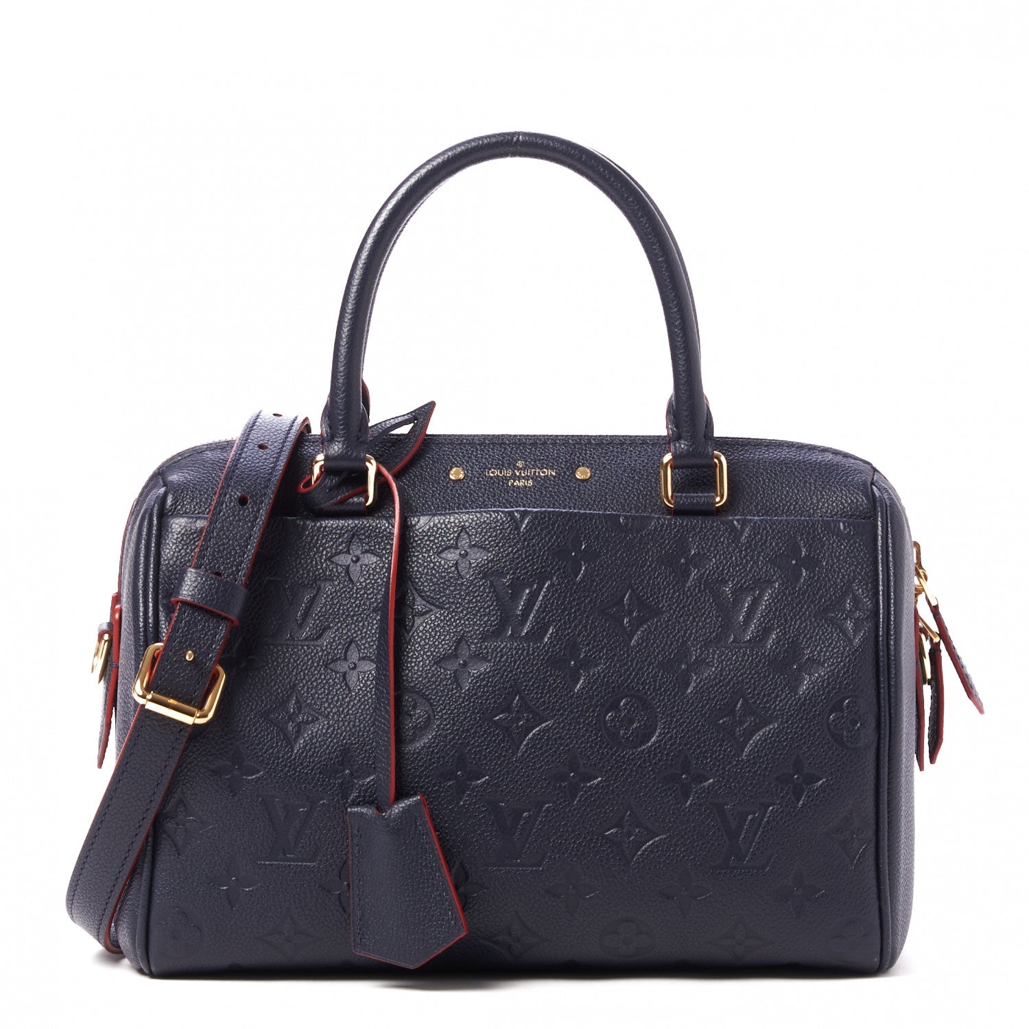 Louis Vuitton Empreinte Speedy Bandouliere 25 NM Marine Rouge 1 of 9