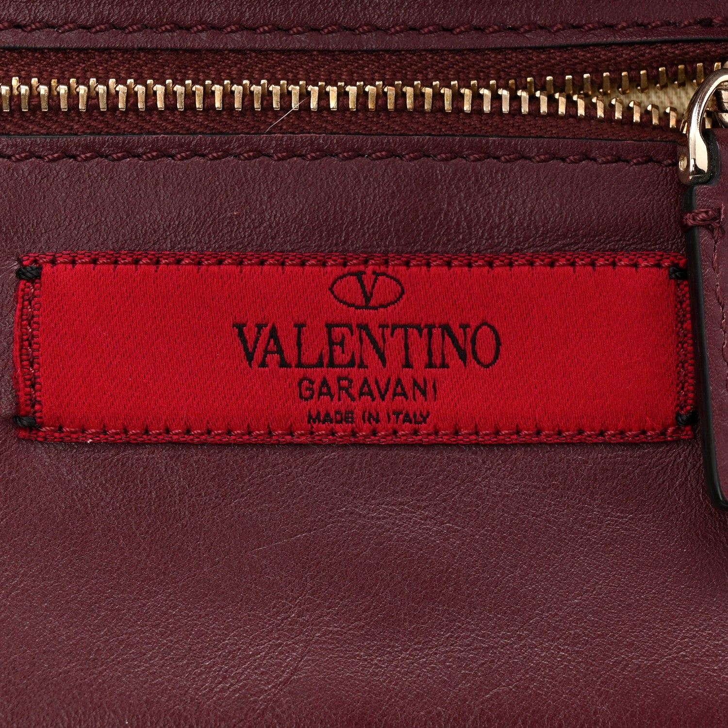 Valentino Garavani Vitello Mini Rockstud Tote Rubin 6 of 9