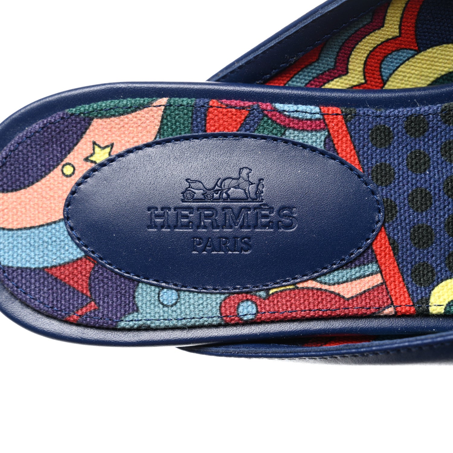 Hermes Calfskin Oz Mules 36 Bleu Maritime 7 of 8