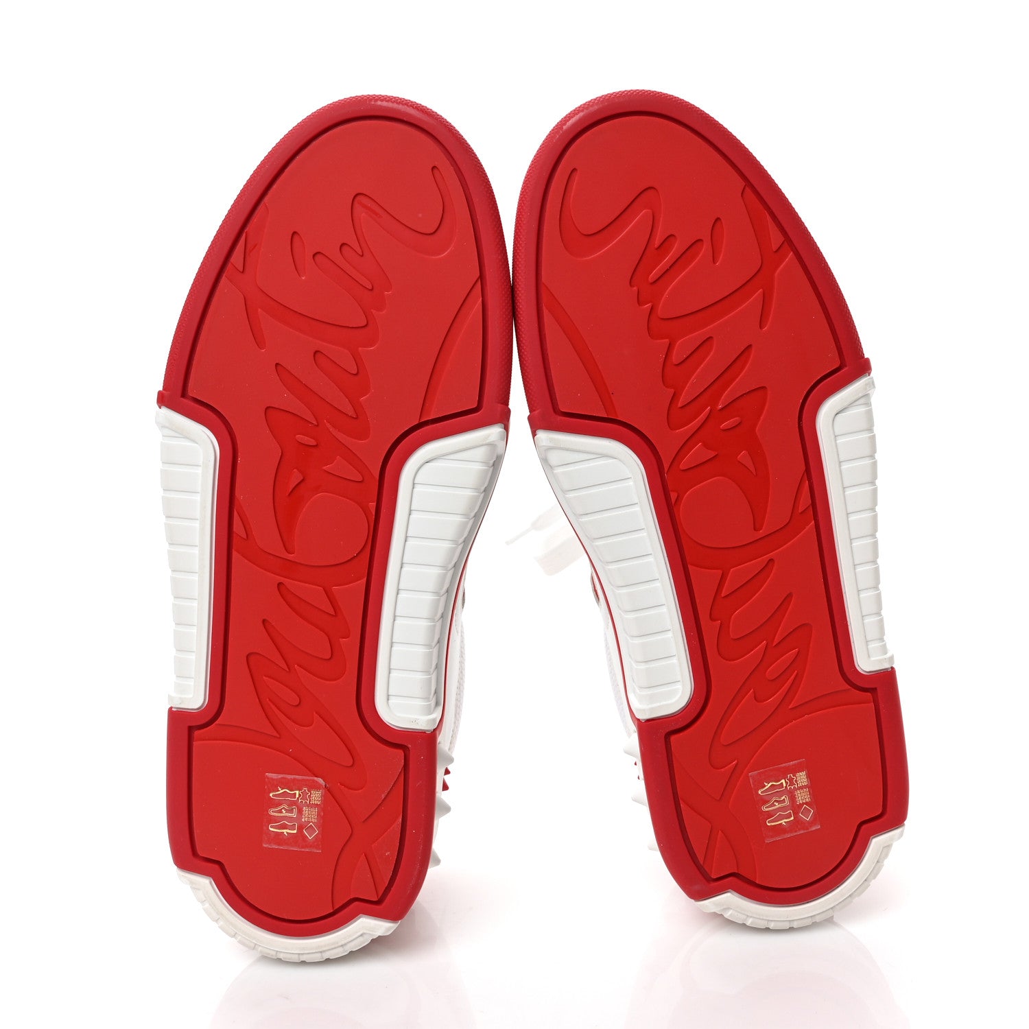 Christian Louboutin Calfskin Suede Nappa Mens Astroloubi Basketball Sneakers 42.5 White Red 6 of 7