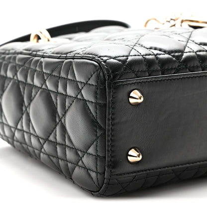 Christian Dior Lambskin Cannage Small Lucky Badges My Lady Dior Black 8 of 9
