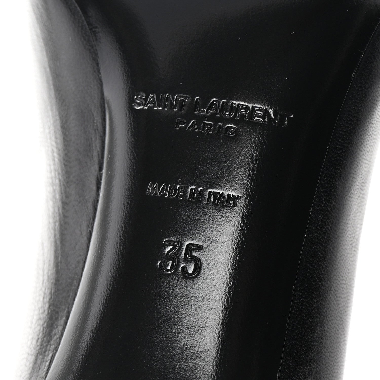Saint Laurent Calfskin Anja 65 Pumps 35 Black 7 of 10