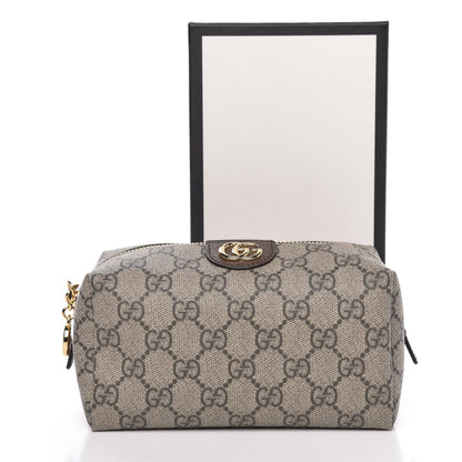 Gucci Soft GG Supreme Monogram Calfskin Medium Ophidia Cosmetic Case Beige Ebony New Acero 10 of 10