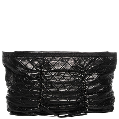 Chanel Lambskin East West Sharpei Shopping Tote Black 1 of 7