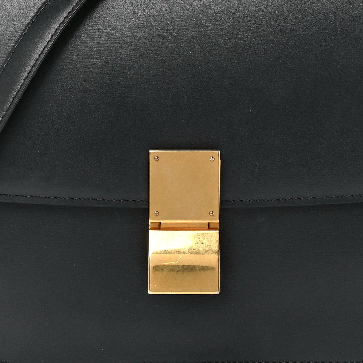 Celine Box Calfskin Medium Classic Box Flap Bag Black 8 of 10