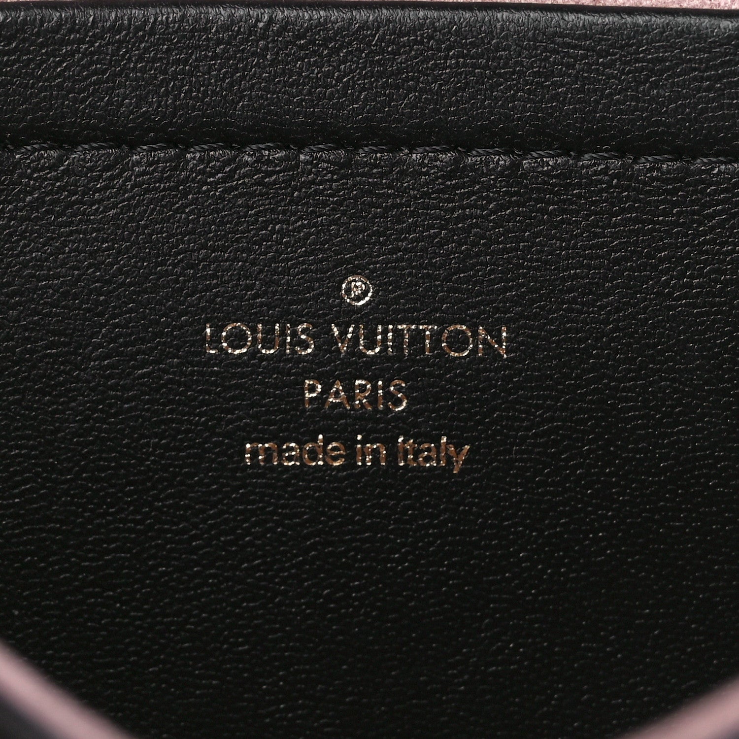 Louis Vuitton Lambskin Embossed Monogram Pochette Coussin Black 6 of 9