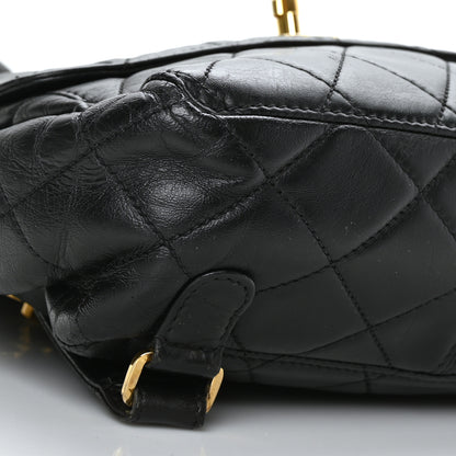 Chanel Lambskin Quilted Backpack Black 9 of 10