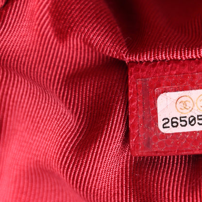 Chanel Caviar Quilted Medium Cosmetic Case Dark Pink 7 of 7