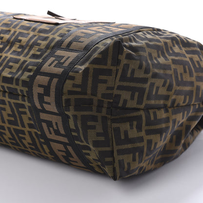 Fendi Zucca Vitello Patchwork Shoulder Bag Tobacco Sabbia 7 of 9