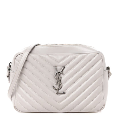 Saint Laurent Calfskin Matelasse Monogram Lou Camera Bag Granite 1 of 14