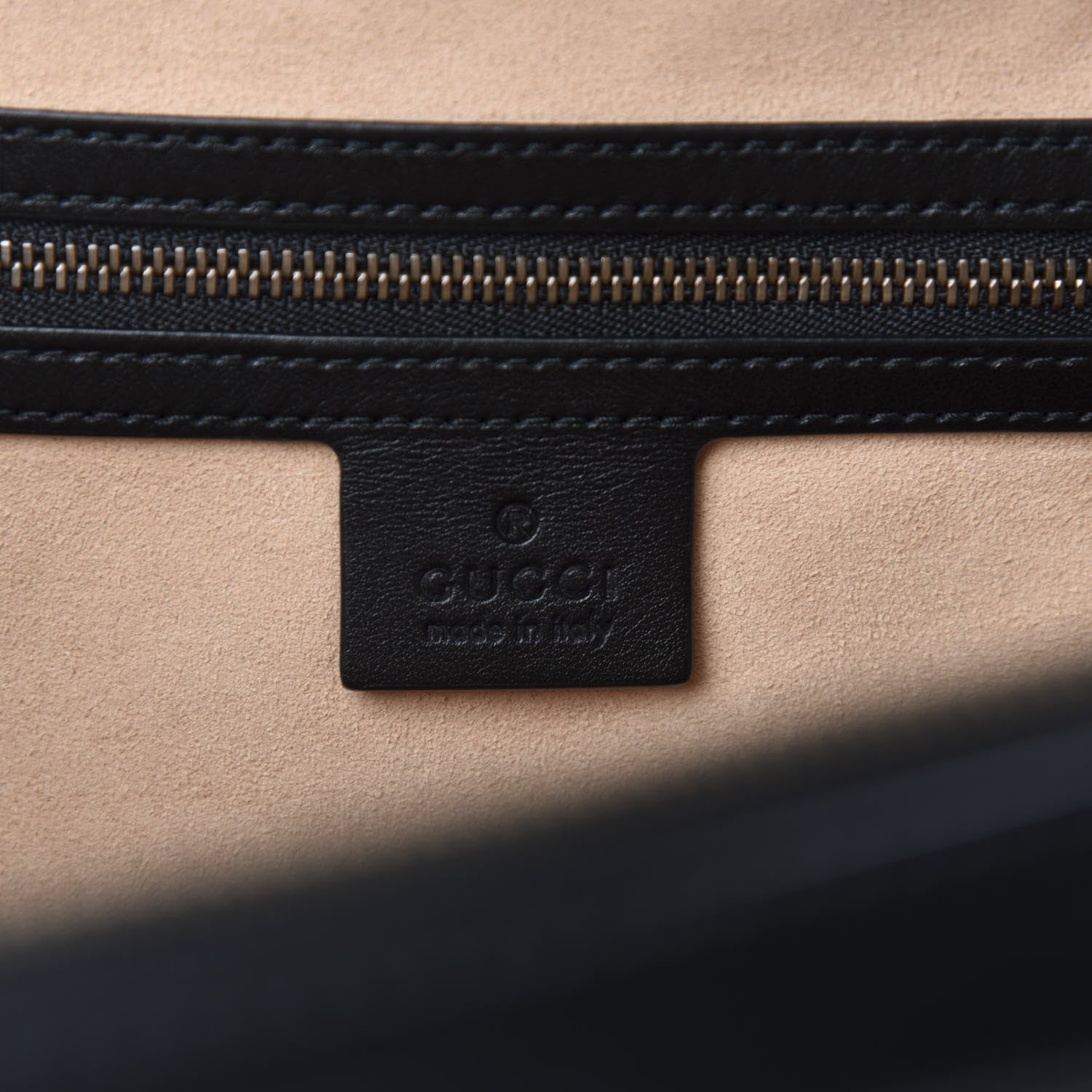 Gucci Calfskin Matelasse Sylvie Web Small GG Marmont Top Handle Shoulder Bag Black 8 of 10