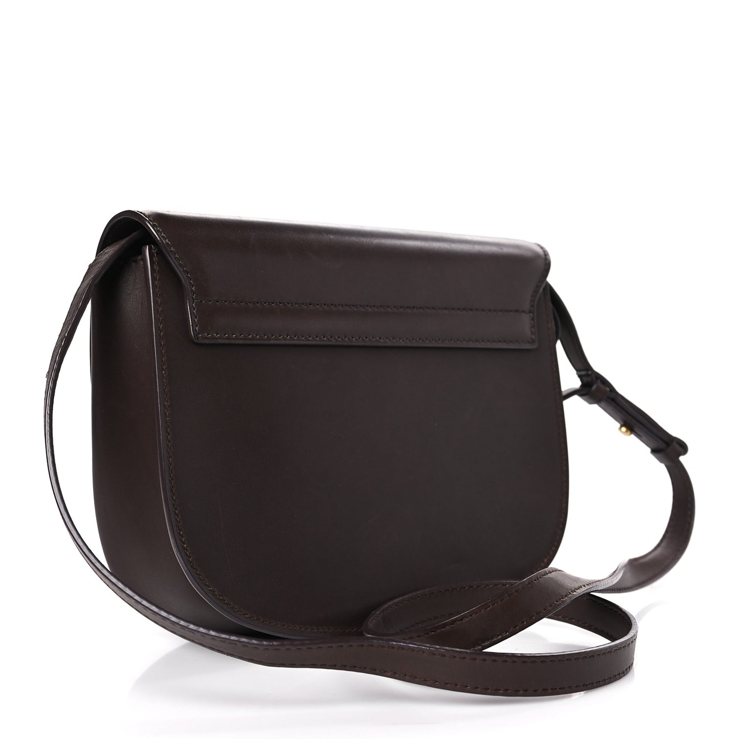 Vintage Calfskin Monogram Medium Kaia Satchel Brown