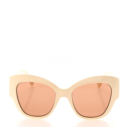 Gucci Acetate GG Butterfly Sunglasses GG0808S Ivory 2 of 8