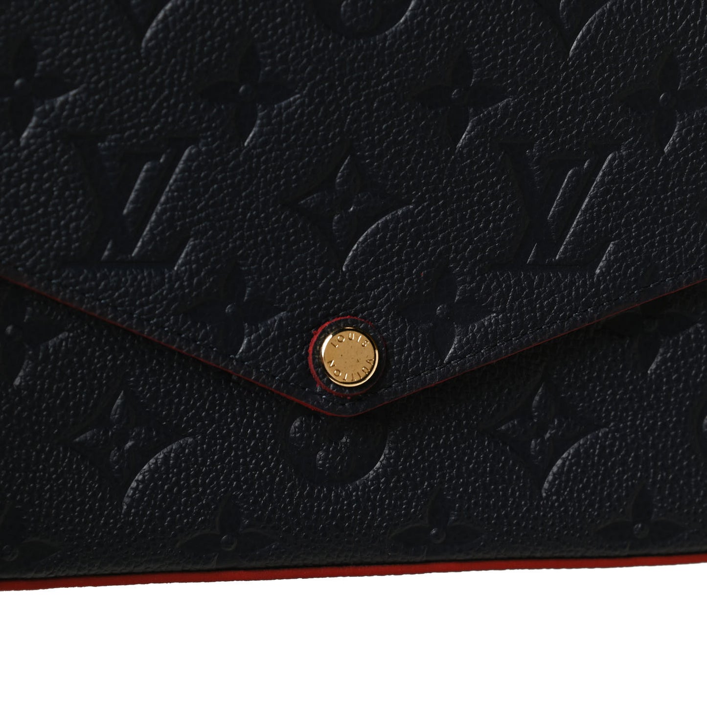 Empreinte Pochette Felicie Chain Wallet Marine Rouge