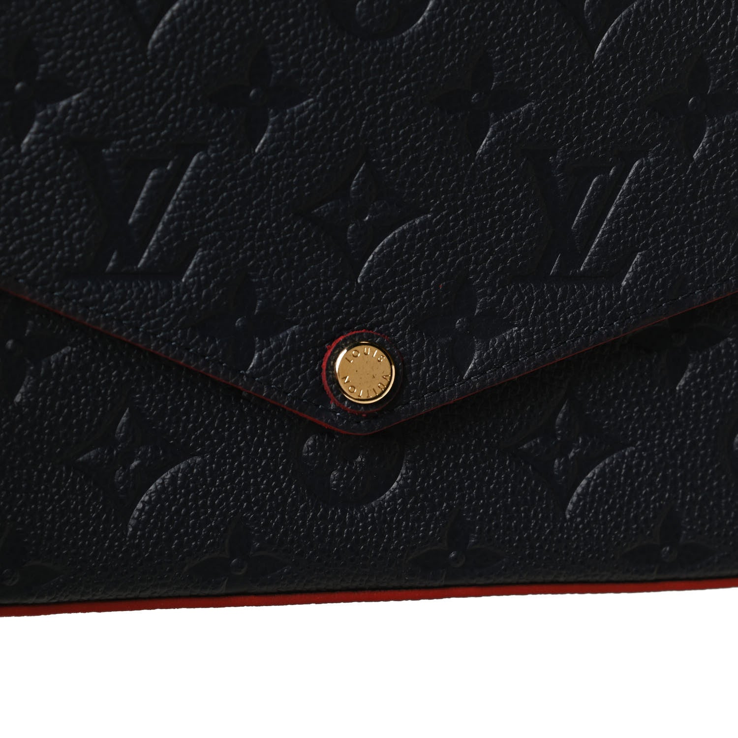 Louis Vuitton Empreinte Pochette Felicie Chain Wallet Marine Rouge 11 of 12