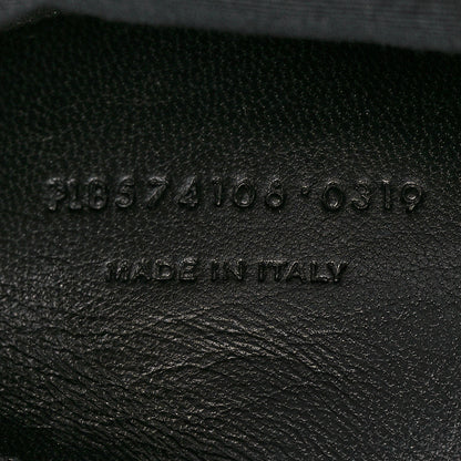 Saint Laurent Calfskin Crocodile Embossed Medium West Hollywood Monogram Fold-Over Grey 8 of 11