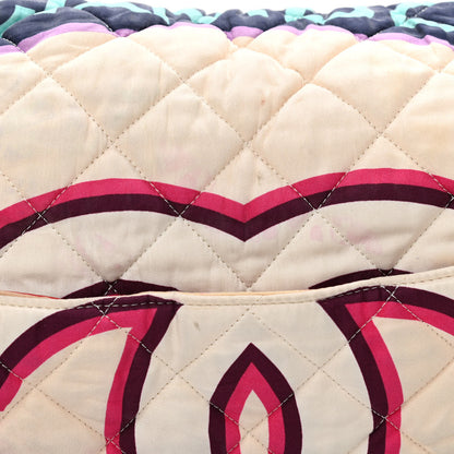 Chanel Fabric Quilted Printed XXL Flap Multicolor 12 of 12