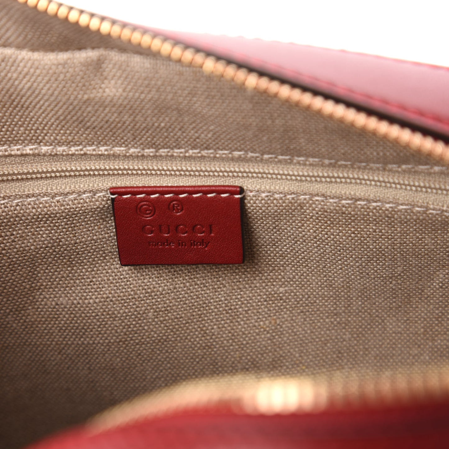 Soft Microguccissima Medium Crossbody Bag Rosso