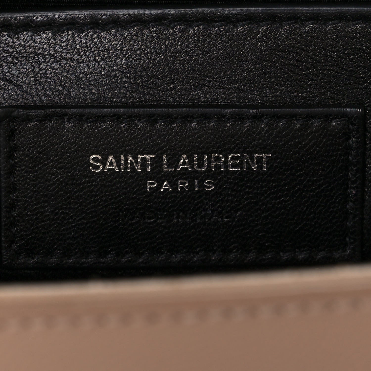 Saint Laurent Grain De Poudre Medium Monogram Kate Satchel Nude Powder 8 of 13