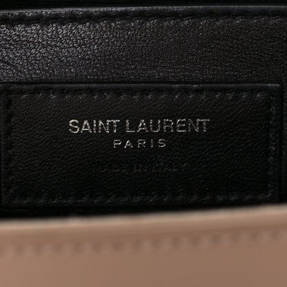 Saint Laurent Grain De Poudre Medium Monogram Kate Satchel Nude Powder 8 of 13