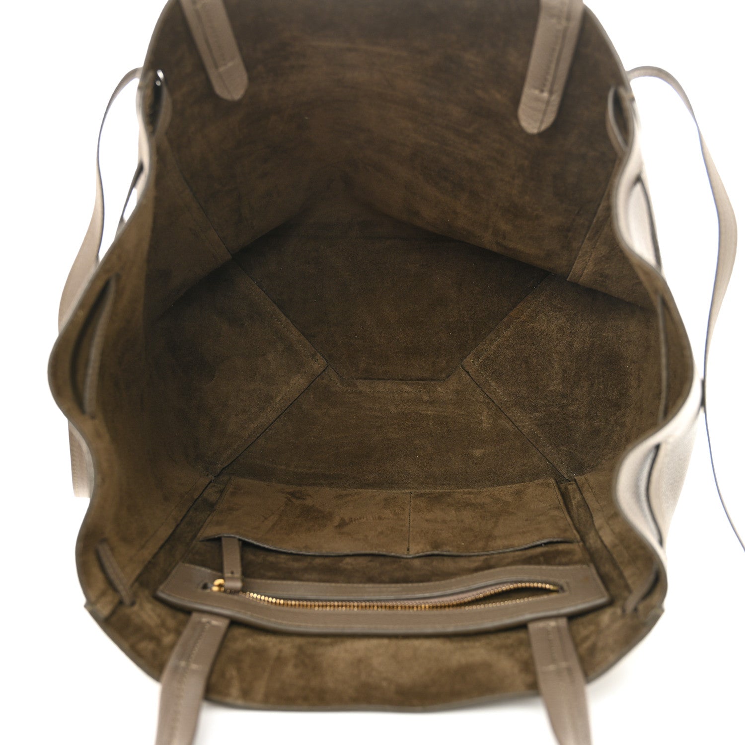 Celine Soft Grained Calfskin Small Belt Cabas Phantom Taupe 5 of 11