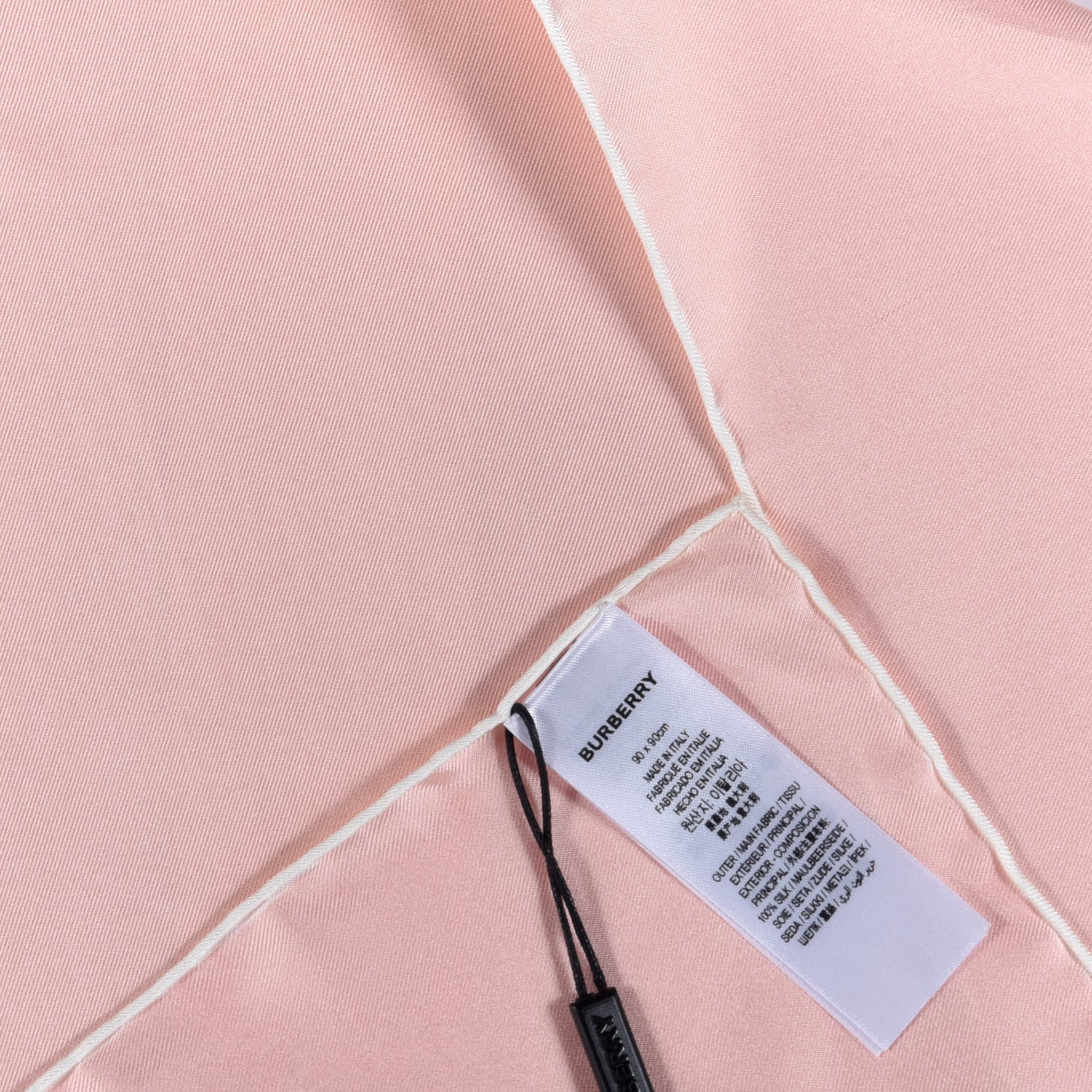 Burberry Silk Horseferry Print Scarf Pink 3 of 3