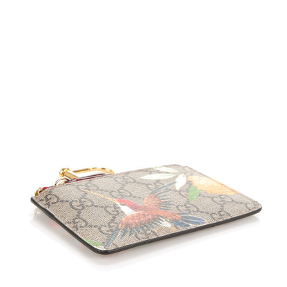 Gucci GG Supreme Monogram Tian Key Case Beige Multicolor Red 4 of 6
