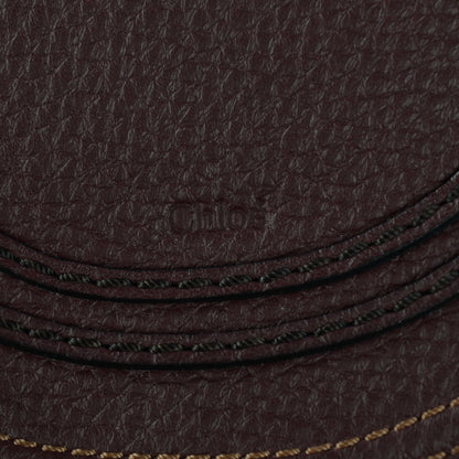 Chloe Calfskin Mini Marcie Round Crossbody Bag Dark Velvet 5 of 9