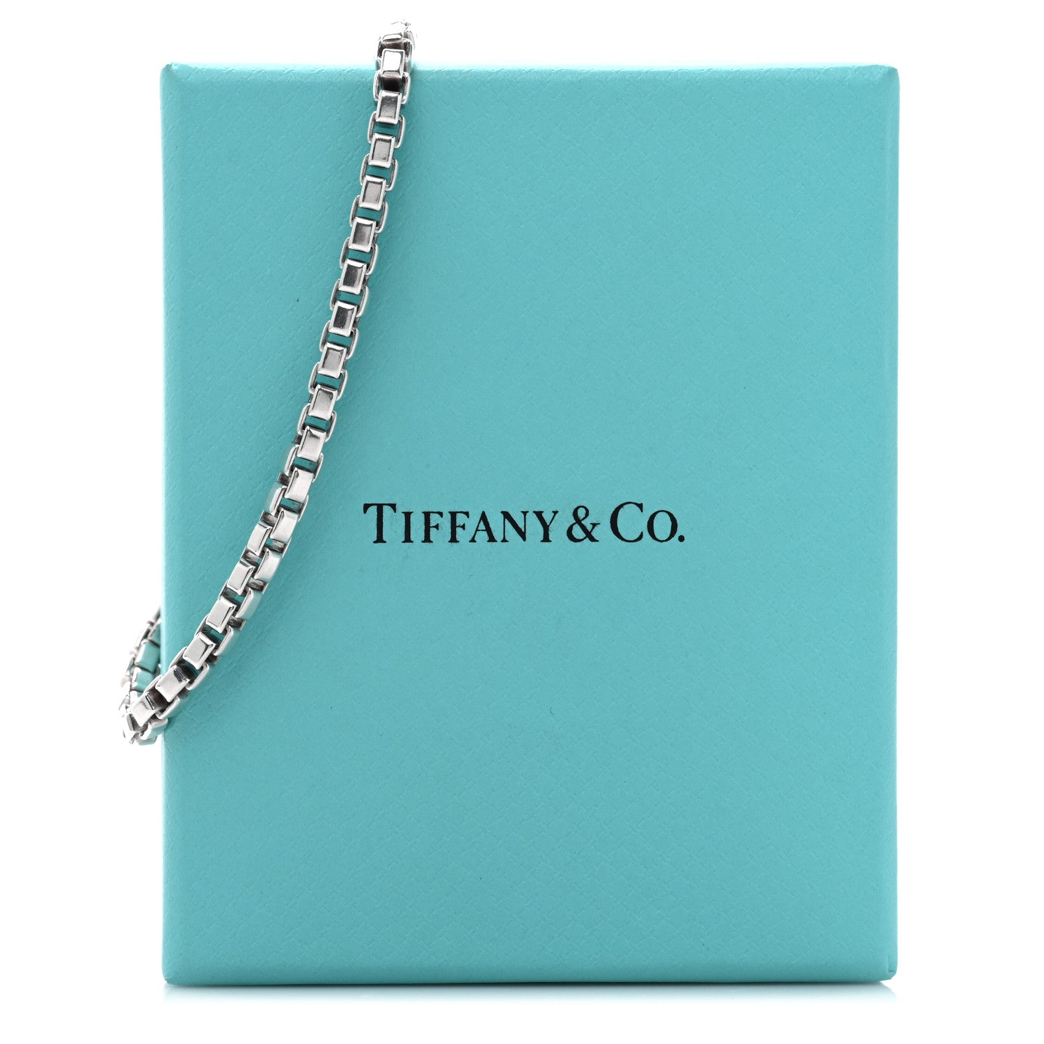 Tiffany Sterling Silver 4mm Venetian Link Bracelet 4 of 4